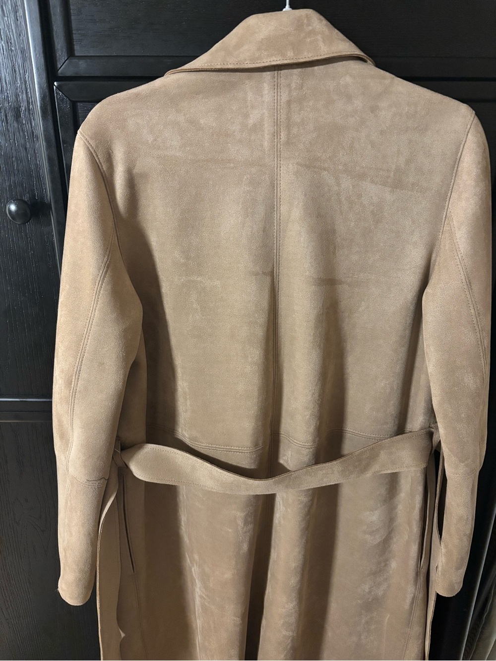 H&M Beige Suede Trench Coat - Picture 4 of 4